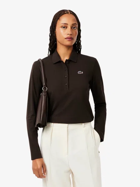 Поло Lacoste коричневий