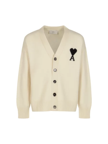 Sweter Ami Paris beżowy