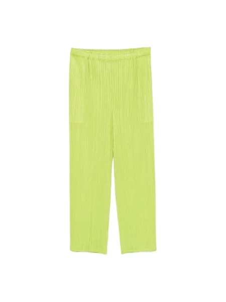 Spodnie Issey Miyake zielone