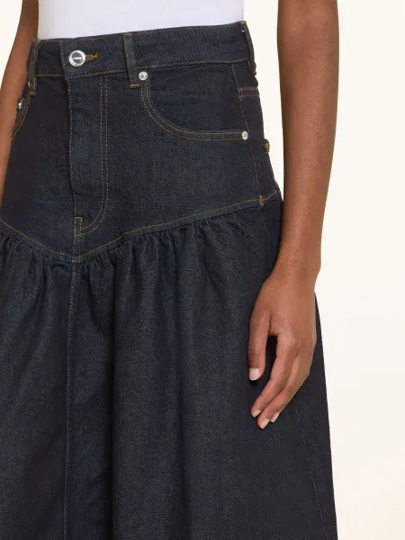 Ganni Spódnica Dżinsowa blau