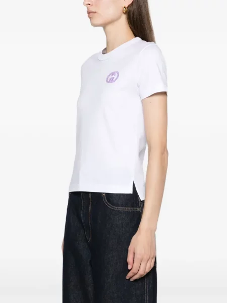 Tricou Gucci din jerseu alb