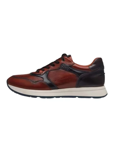 Sneakersy Tamaris skórzane brązowe