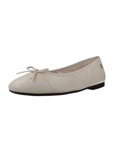 Tommy Hilfiger Balerini Hilfiger Smooth Lthr Ballet Écru alb