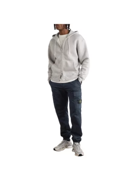 Spodnie cargo Stone Island z kamieniami niebieskie