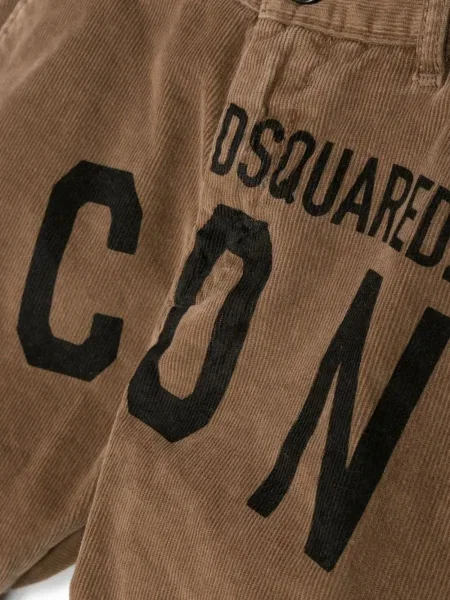Spodnie dziecięce Dsquared2 brązowe