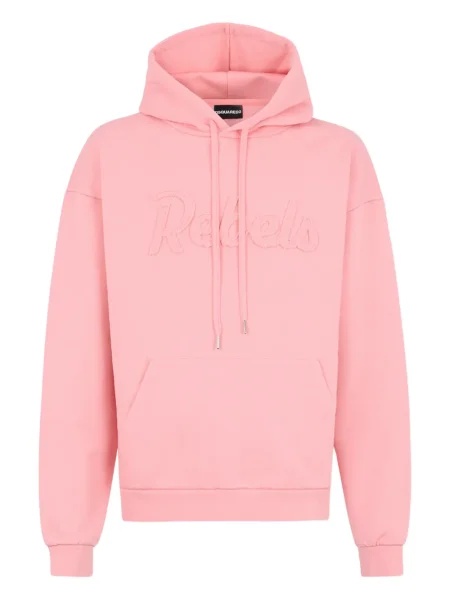Hanorac cu glugă Dsquared2 cu glugă roz