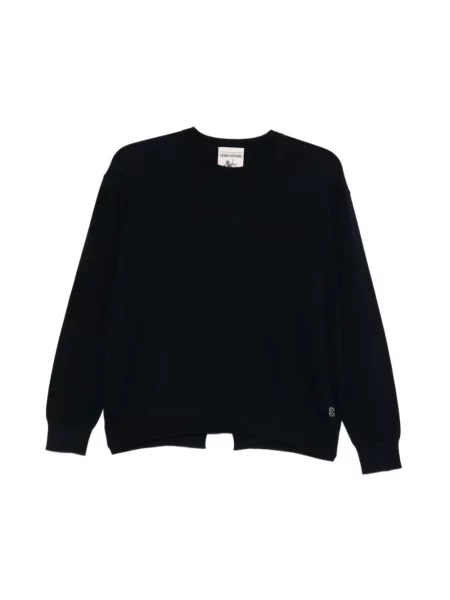 Dzianinowy sweter Semicouture czarny