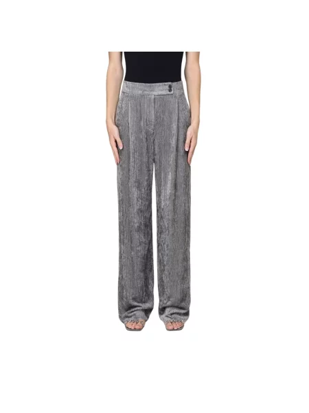 Spodnie Emporio Armani szare