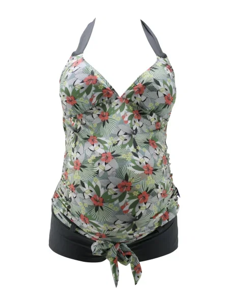 Petit amour Costum de baie întreg gri / kaki / mai multe culori / corai negru