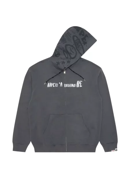 Hanorac cu glugă Aape By A Bathing Ape cu imagine gri