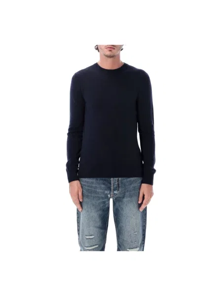 Sweter Emporio Armani z kaszmiru niebieski