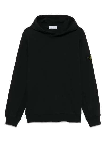 Hanorac cu glugă Stone Island cu strasuri negru