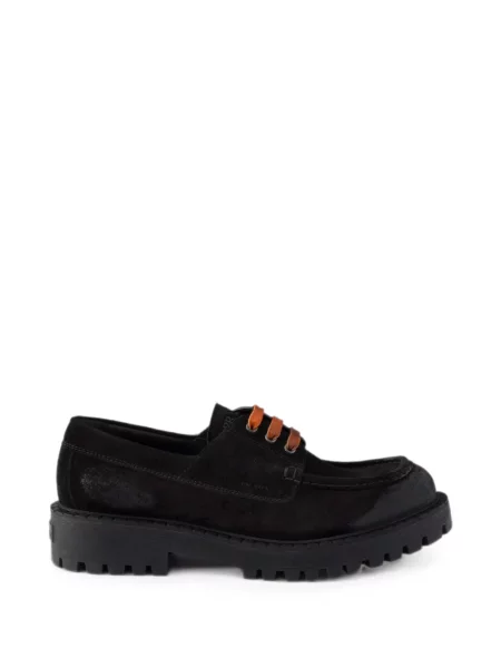 Ceruit pantofi Prada cu șireturi din piele de căprioară negru