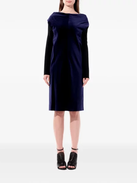 Lung rochie mini Balenciaga de catifea negru