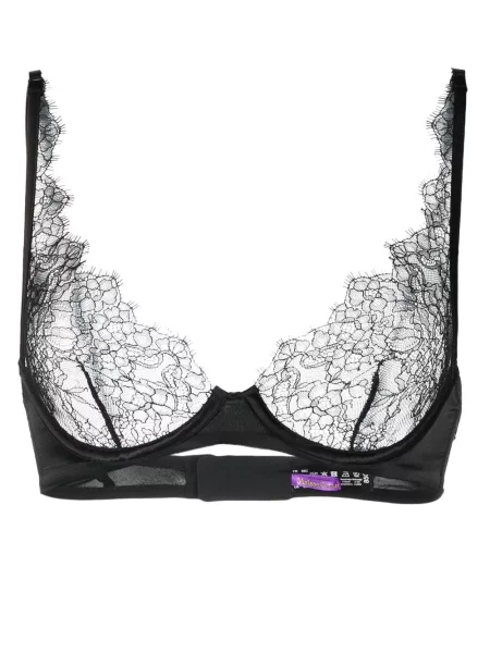 Sutien Maison Close din dantelă negru