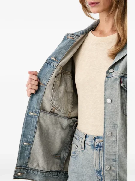 Κωνικό καρό πορτοφόλι Levi's με αυτόγραφο μπλε