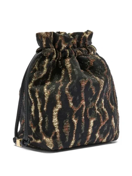 Geantă bucket Ganni negru