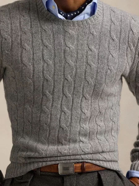 Polo Ralph Lauren sweter kaszmirowy lekki szary