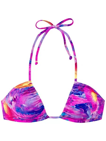 VENICE BEACH Sutien costum de baie albastru închis / mov neon / portocaliu roșu
