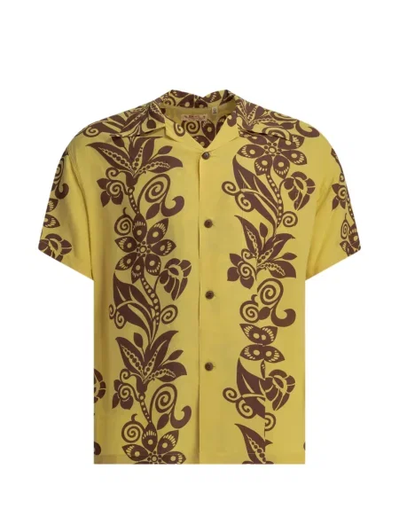 Scurt cămașă Sun Surf cu model floral cu imagine galben