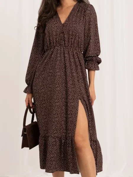 Midi-suknja Italy Moda smeđa