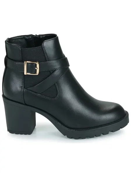 Botine Only cu cataramă negru