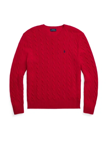POLO RALPH LAUREN De lână pulover cu adaos de cașmir roșu