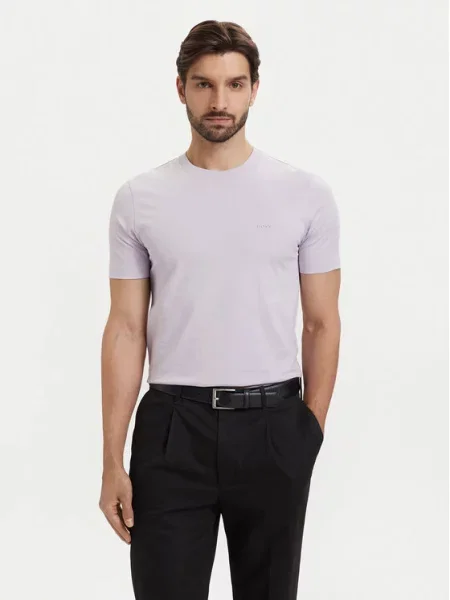 BOSS Póló Thompson 01 Világos lila