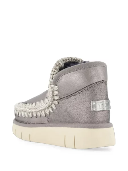 Sneakerși Mou din piele gri