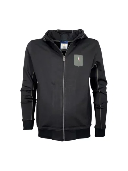 Bluza z kapturem Aeronautica Militare z kapturem czarna