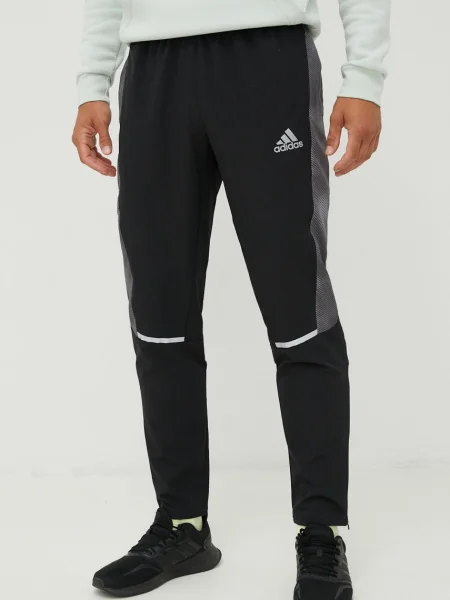 Спортен панталон adidas Performance с принт черно