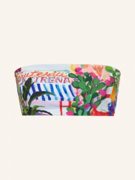Seafolly Góra Bikini Typu Bandeau La Boca blau czerwony
