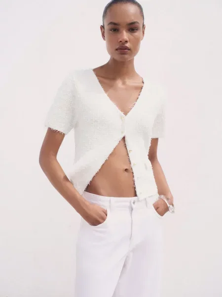 Кардиган MANGO білий