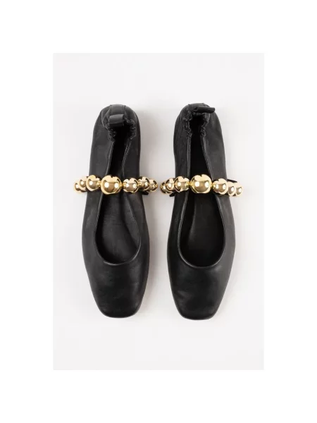 Souliers Martinez baleriny skórzane FLAMENCA czarne