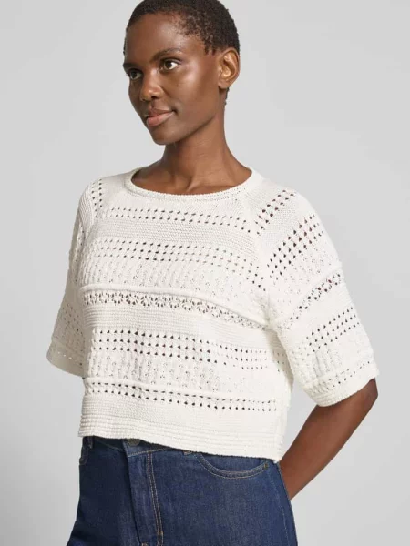 Sweter szydełkowy z czystej bawełny model ORCHE' Weekend Max Mara
