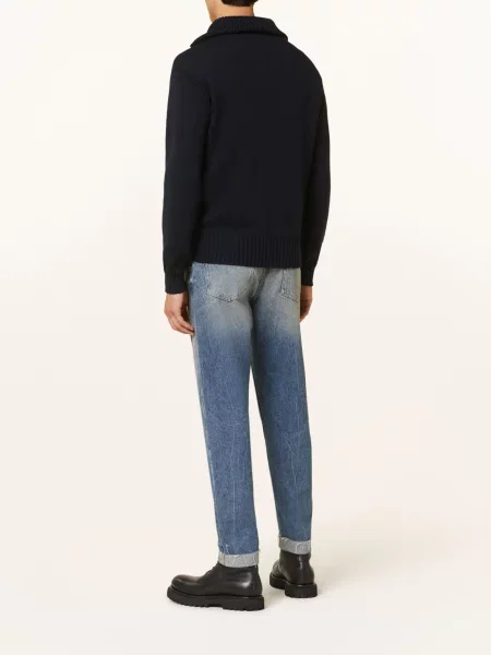 Daniele Fiesoli Sweter Typu Troyer blau
