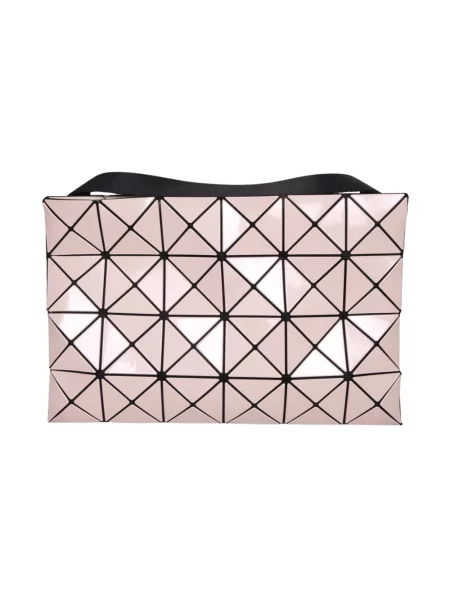 Torebka skórzana Issey Miyake skórzana beżowa