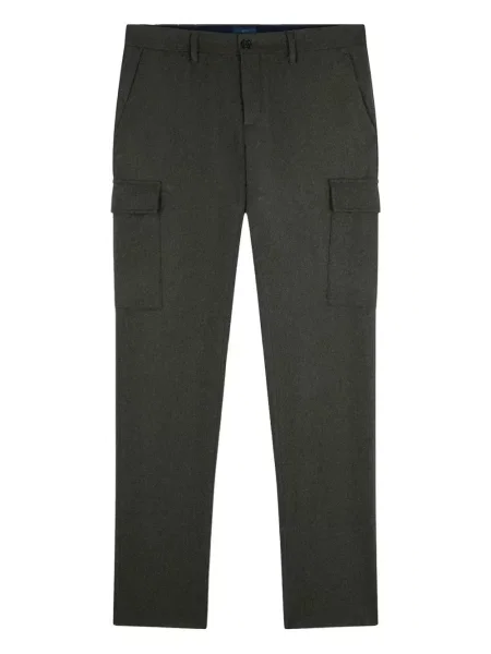 Vlněné cargo kalhoty Paul & Shark zelené