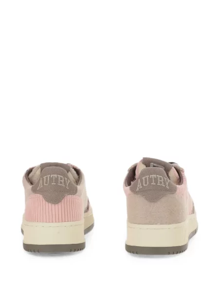 Sneakerși Autry de catifea cord roz