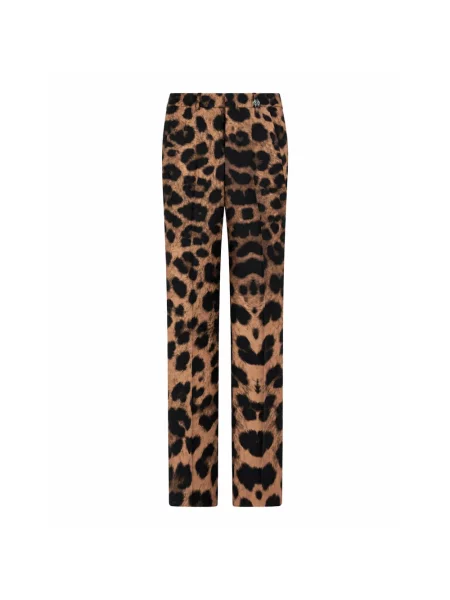 Spodnie Philipp Plein w panterkę brązowe