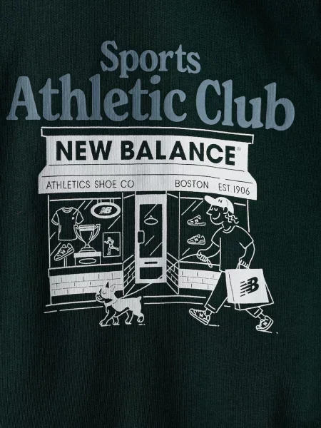 New Balance melegítőfelső kapucnival gyerek zöld