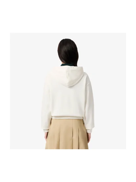 Lacoste Hanorac | Oversize fit alb