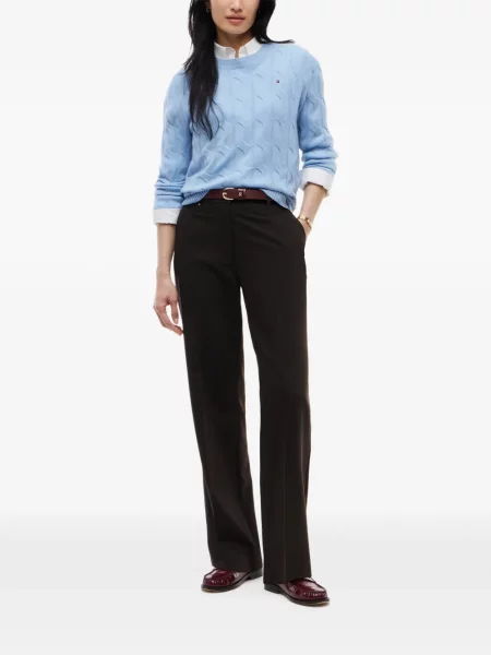 Pantaloni Tommy Hilfiger maro