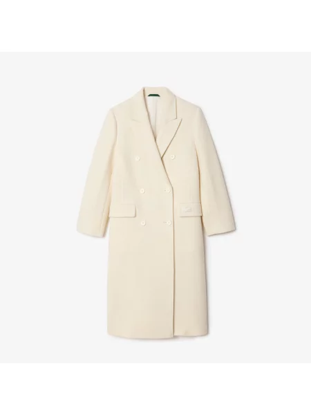 Lacoste Długi Wełniany Płaszcz Premium