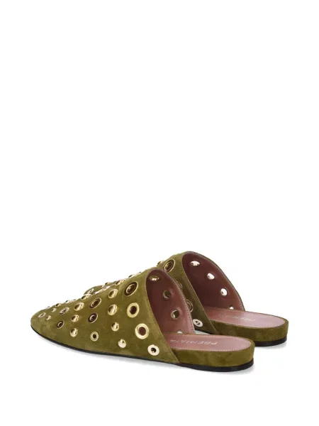 Papuci tip mules Premiata verde