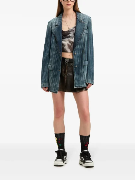 Fusta mini Palm Angels maro