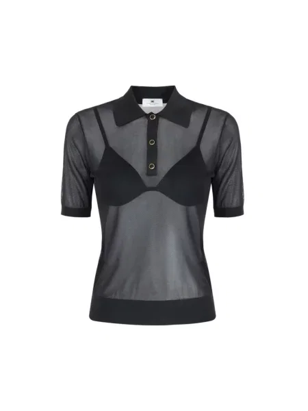 Koszulka polo Elisabetta Franchi czarna