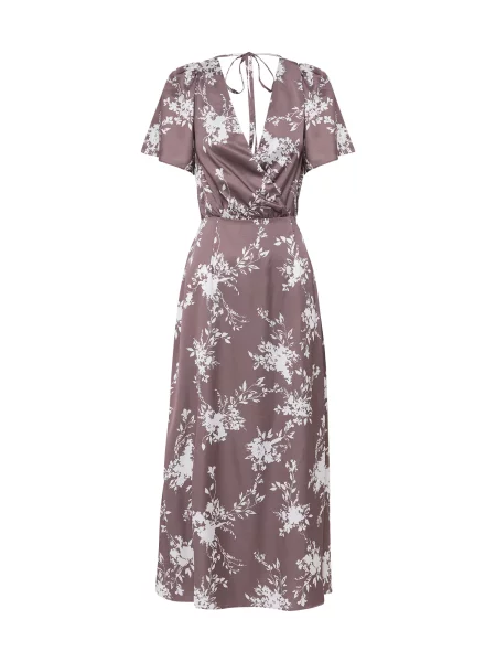 Sável Rochie tip bluză DIANA maro alb