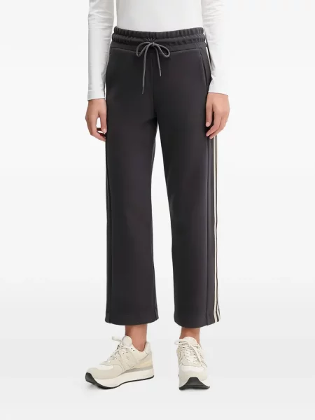 Pantaloni Ea7 Emporio Armani alergare cu cordon gri