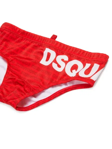 Dětské spodní díl plavek Dsquared2 červený